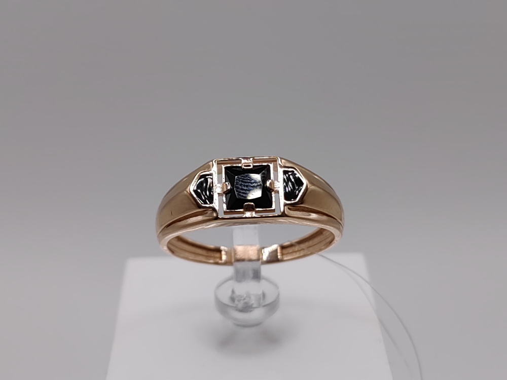 КОЛЬЦО ПЕЧАТКА с камнями (Au 585)