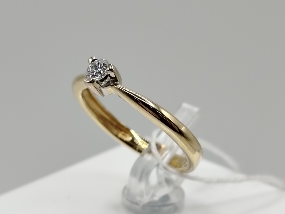 КОЛЬЦО БРИЛЛИАНТ Au 750