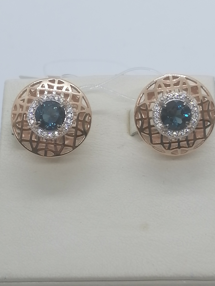 02-52-0359-09 СЕРЬГИ С КАМНЯМИ (Au 585)