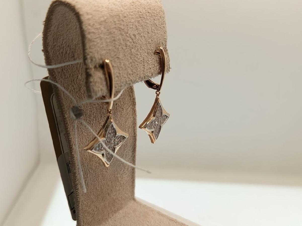 СЕРЬГИ С КАМНЯМИ (Au 585)