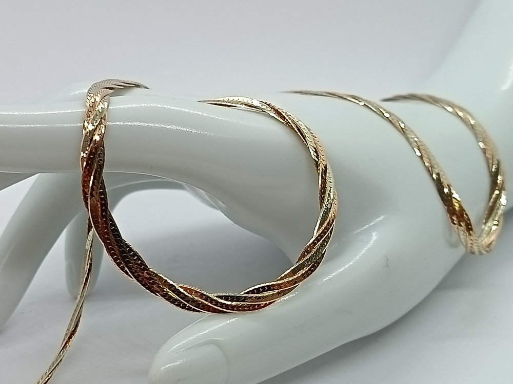 ЦЛКП585 ЦЕПЬ ПОЛНОВЕСНАЯ Косичка(париджина) (Au 585)