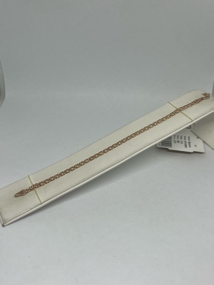 БРАСЛЕТ ПУСТОТЕЛЫЙ Ромб двойной (Au 585)