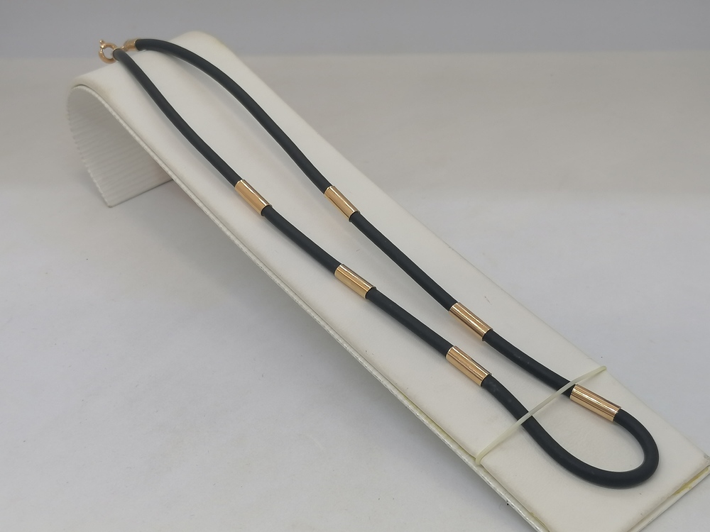 6032-6В КОЛЬЕ КАУЧУК (Au 585)