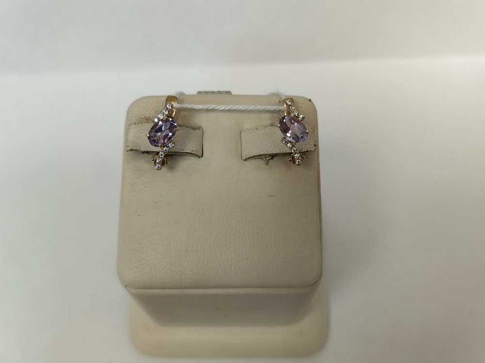 СЕРЬГИ С КАМНЯМИ (Au 585)