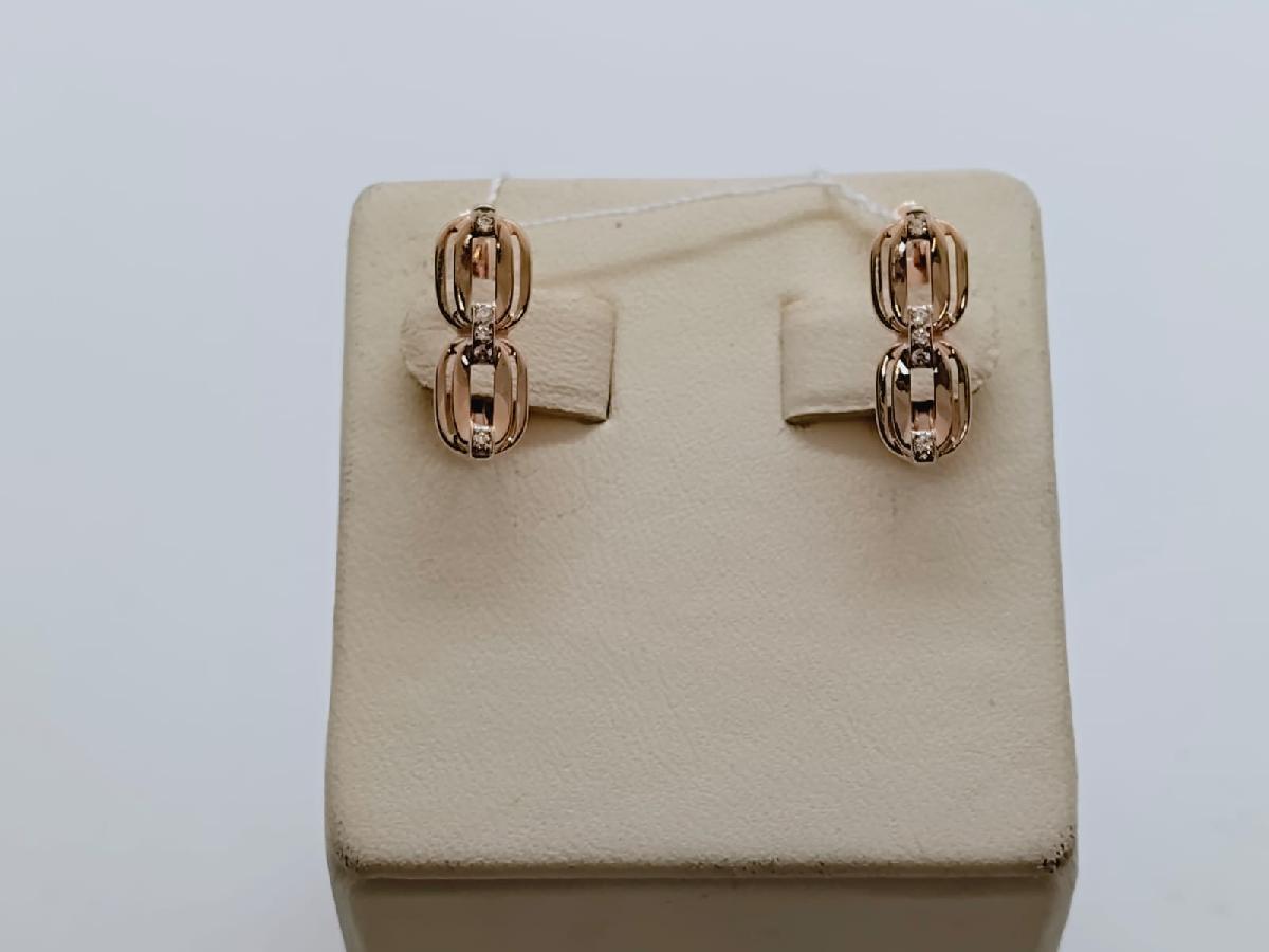 СЕРЬГИ С КАМНЯМИ (Au 585)