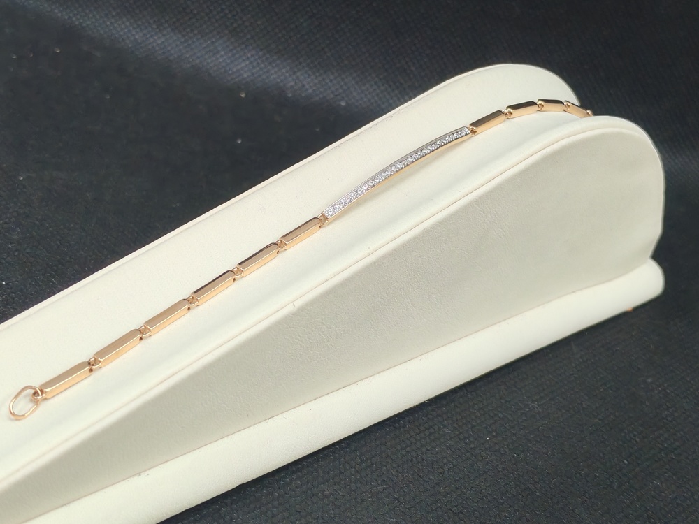 Б585 БРАСЛЕТ С КАМНЯМИ (Au 585)