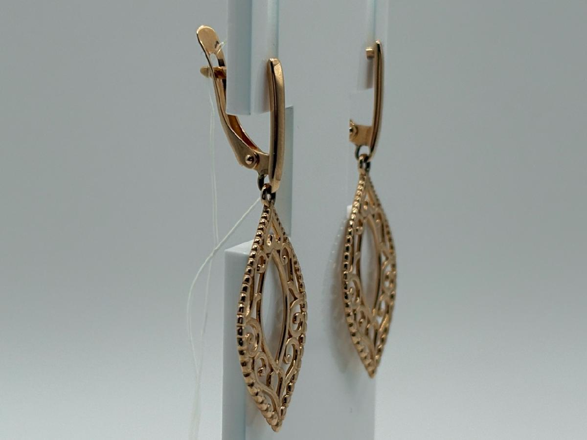 СЕРЬГИ БЕЗ КАМНЯ (Au 585)