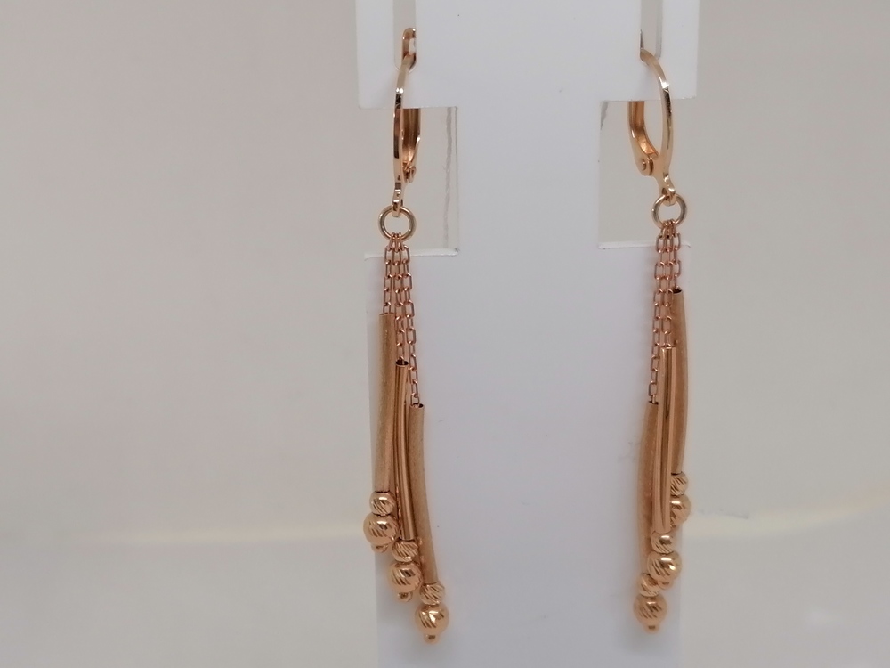 СЕРЬГИ БЕЗ КАМНЯ (Au 585)