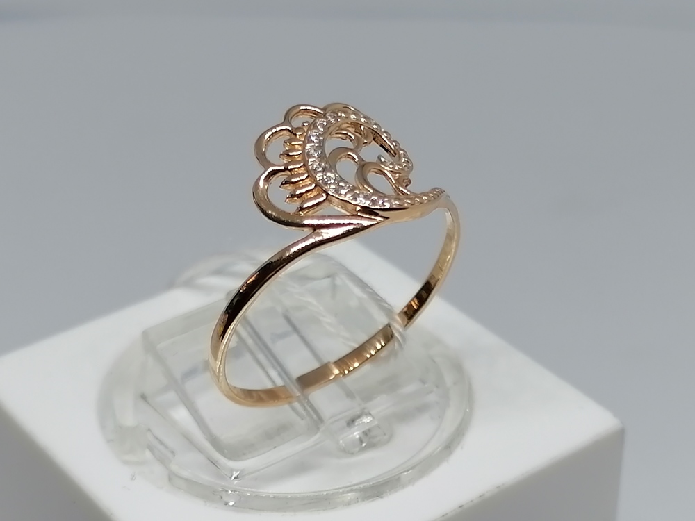 КОЛЬЦО С КАМНЯМИ (Au 585)