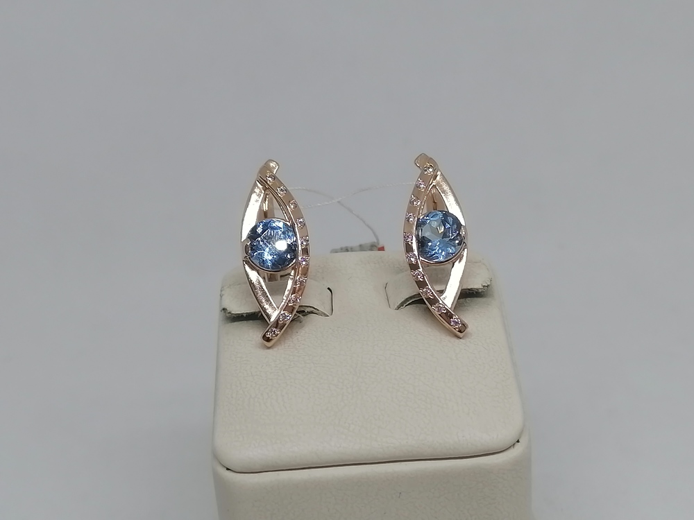 СЕРЬГИ С КАМНЯМИ (Au 585)