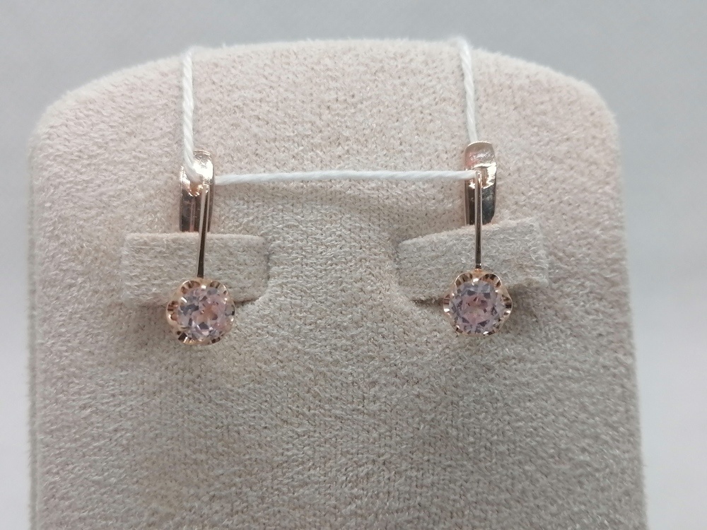 СЕРЬГИ С КАМНЕМ (Au 583)