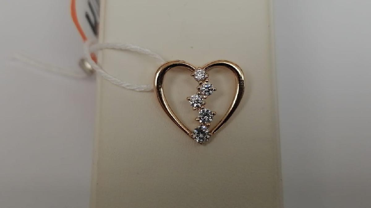 ПОДВЕСКА С КАМНЯМИ (Au 585)