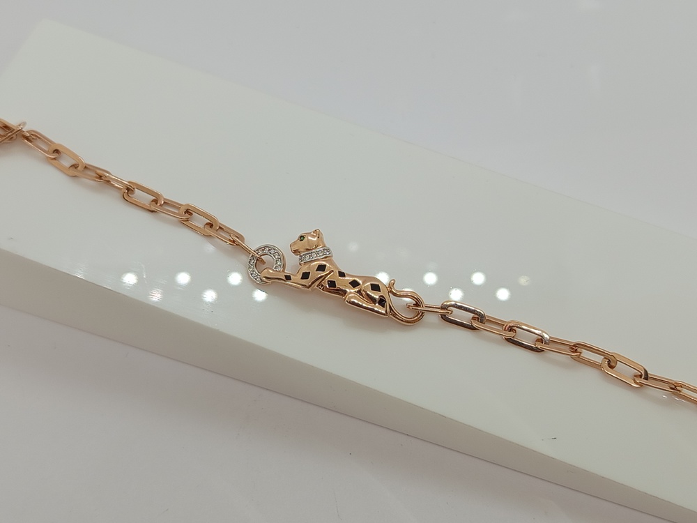 БРАСЛЕТ ФАНТАЗИЯ с камнями (Au 585)