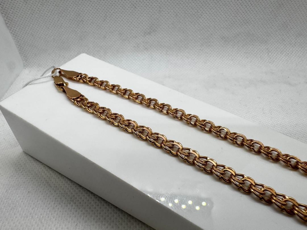 ЦЕПЬ ПУСТОТЕЛАЯ Бисмарк (Au 585)