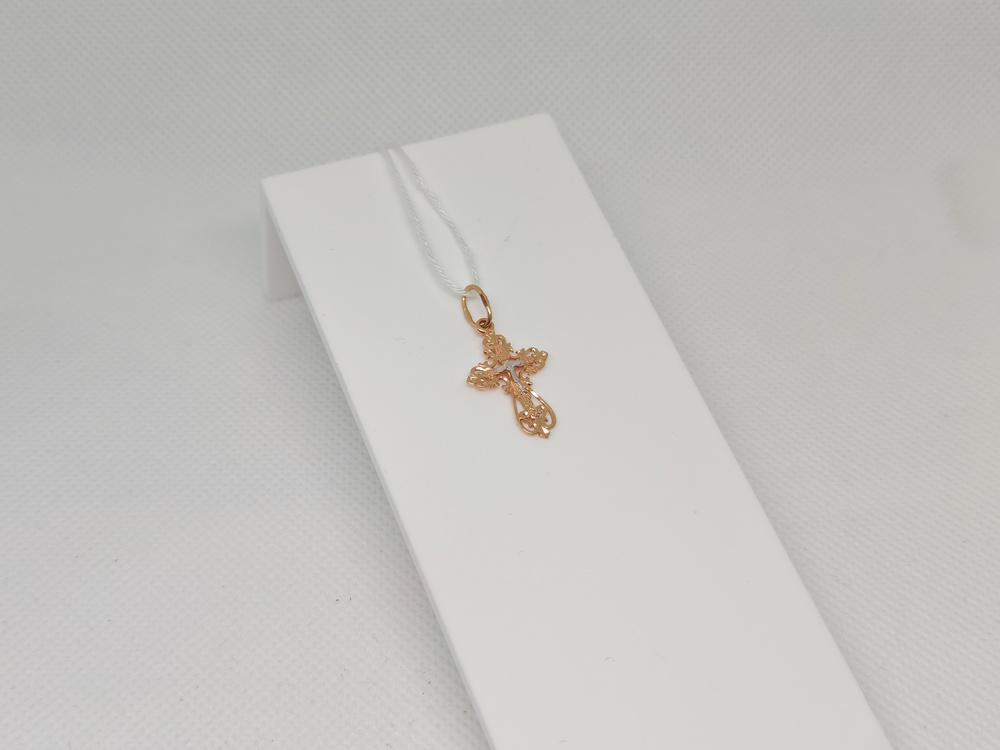 ПОДВЕСКА КРЕСТ БЕЗ КАМНЯ (Au 585)