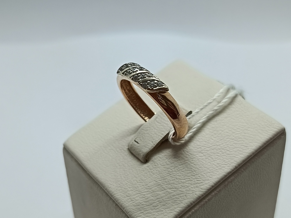 КОЛЬЦО С КАМНЯМИ (Au 585)