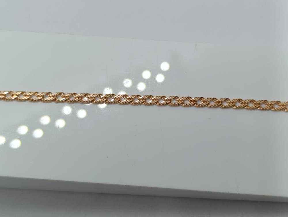 БРАСЛЕТ ПОЛНОВЕСНЫЙ Ромб тройной (Au 585)