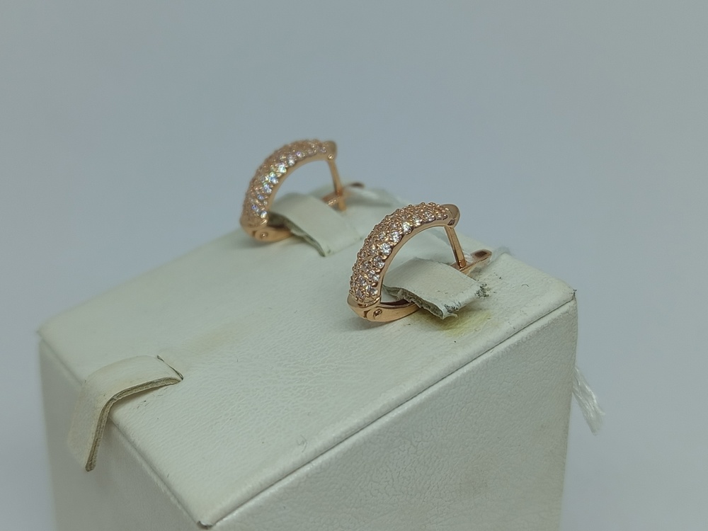 СКМИ585 СЕРЬГИ С КАМНЯМИ (Au 585)