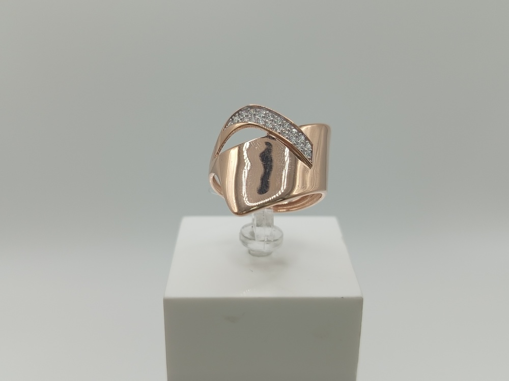 08-118203 КОЛЬЦО С КАМНЯМИ (Au 585)