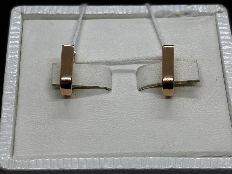 СБКМ585 СЕРЬГИ БЕЗ КАМНЯ (Au 585)