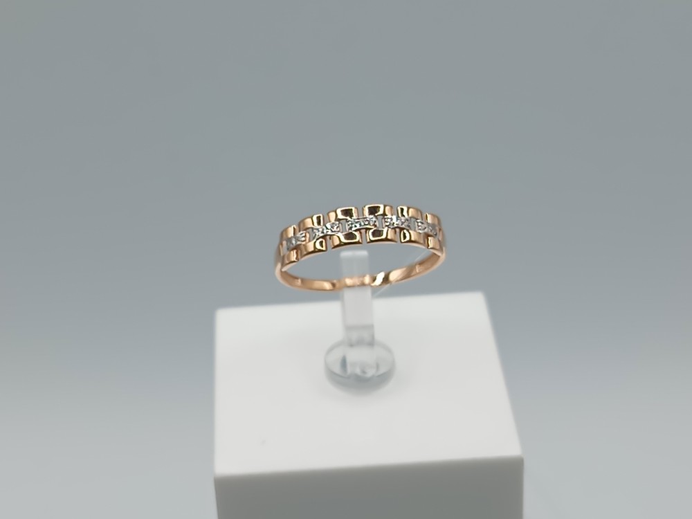 КОЛЬЦО С КАМНЯМИ (Au 585)