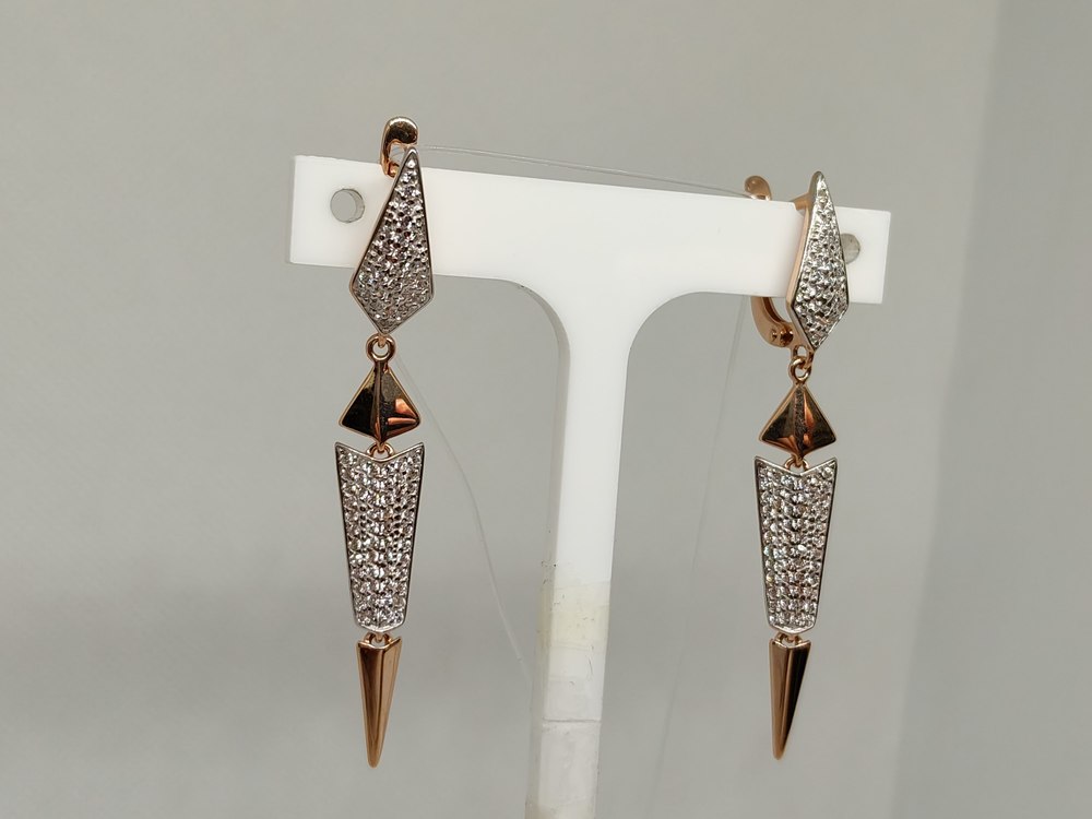 СЕРЬГИ С КАМНЯМИ (Au 585)