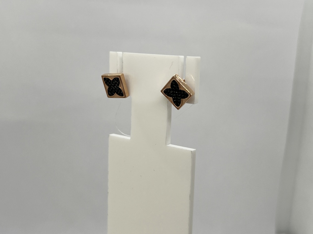 СЕРЬГИ ПУСЕТЫ с камнями (Au 585)