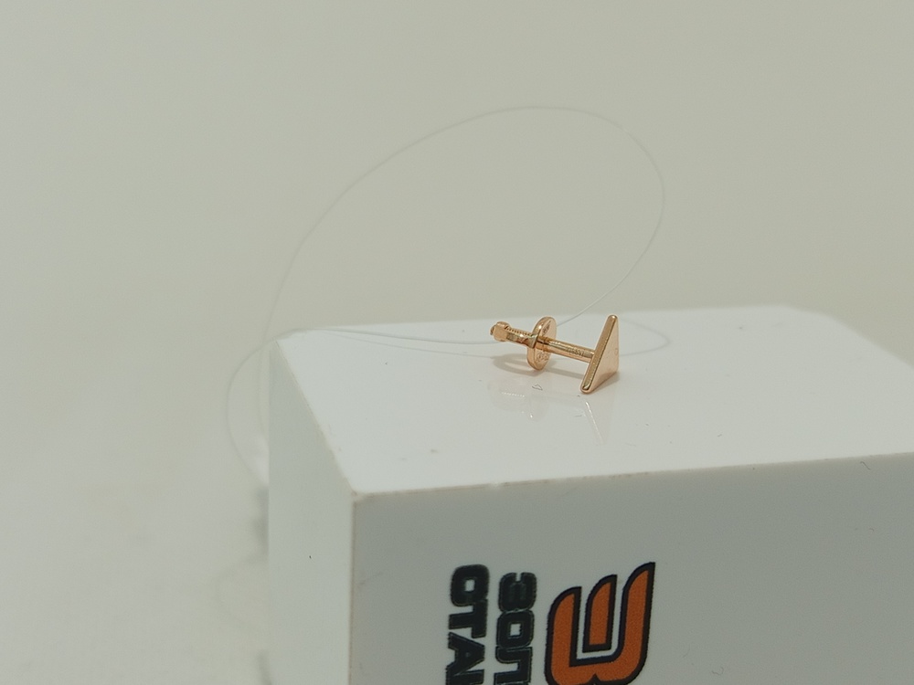 СЕРЬГИ ПУСЕТА без камня (Au 585)