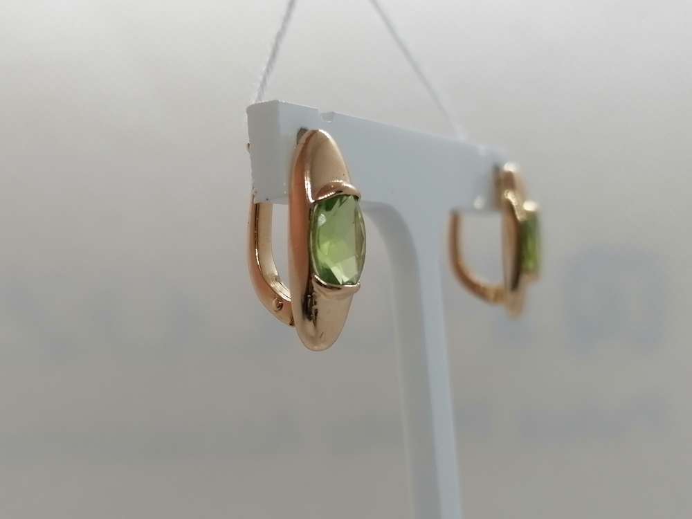 СЕРЬГИ С КАМНЕМ (Au 585)