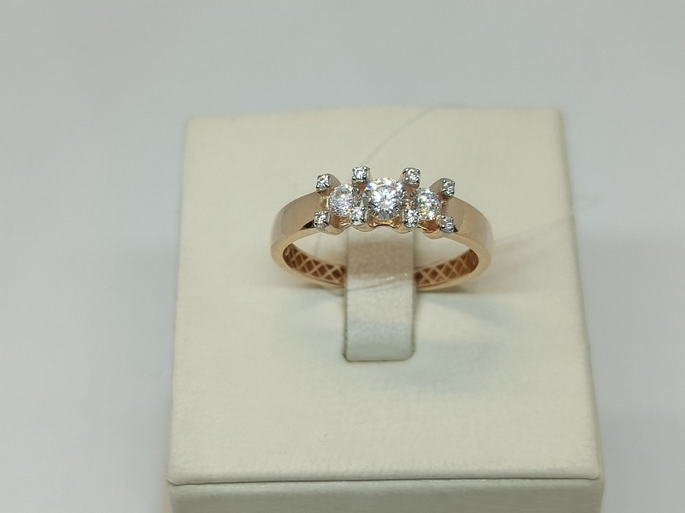 902-00150-10-00-20-00 КОЛЬЦО С КАМНЯМИ (Au 585)