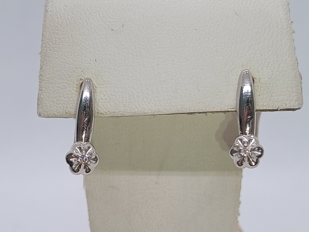 СЕРЬГИ БРИЛЛИАНТ (Ag 925)