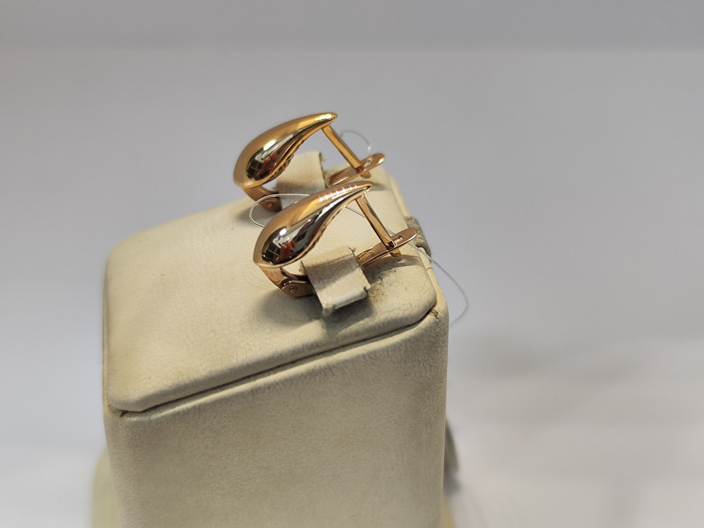 СЕРЬГИ БЕЗ КАМНЯ (Au 585)