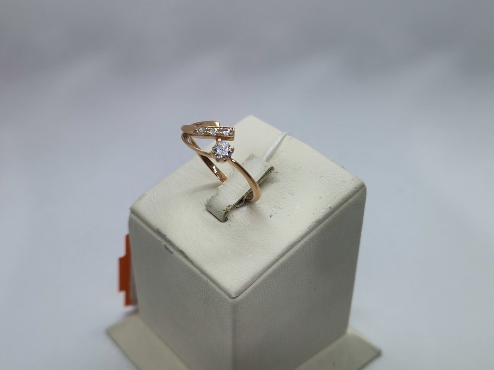 КОЛЬЦО С КАМНЯМИ (Au 585)