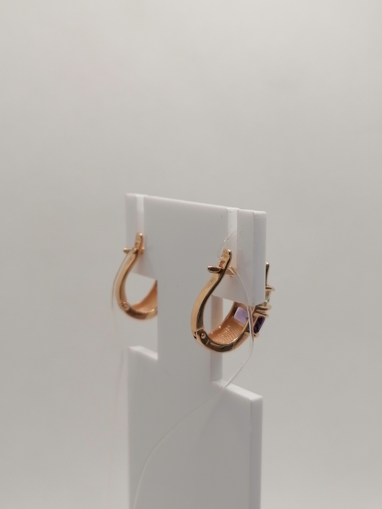 728652 СЕРЬГИ С КАМНЯМИ (Au 585)