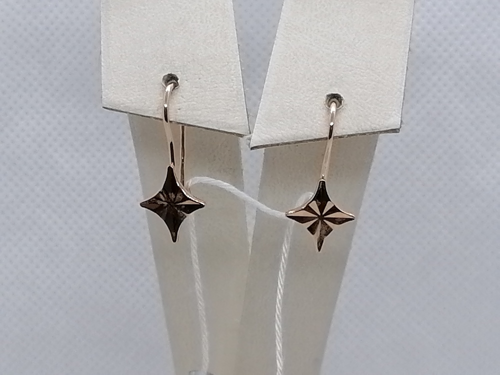 СЕРЬГИ БЕЗ КАМНЯ (Au 585)