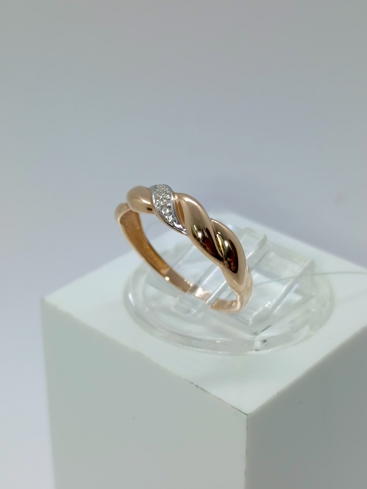 КОЛЬЦО С КАМНЯМИ (Au 585)