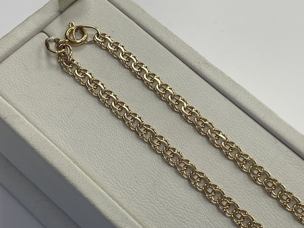 ЦЕПЬ ПОЛНОВЕСНАЯ Бисмарк (Au 585)