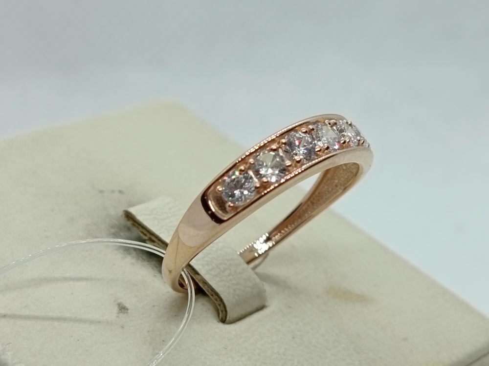 КОЛЬЦО С КАМНЯМИ (Au 585)