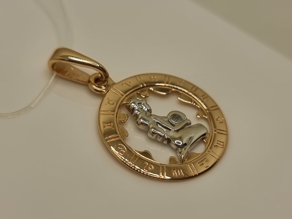 5230/дева ПОДВЕСКА ЗНАК ЗОДИАКА ДЕВА (Au 585)
