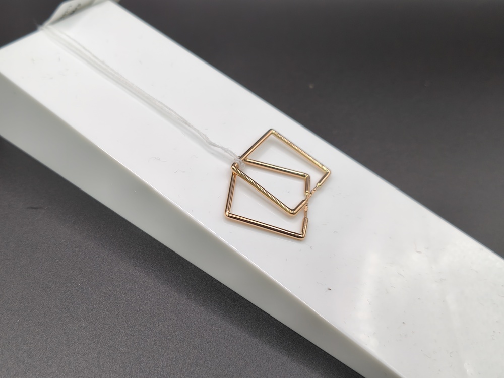 СЕРЬГИ БЕЗ КАМНЯ (Au 585)