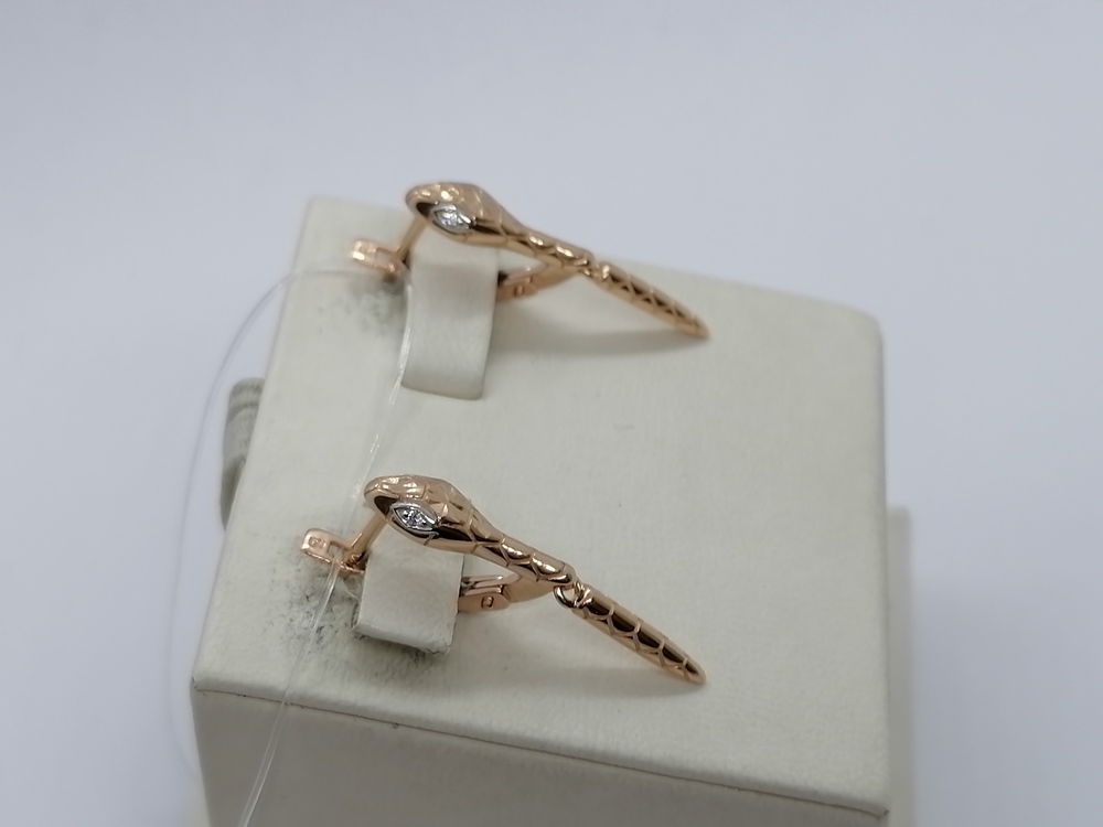 СЕРЬГИ С КАМНЯМИ (Au 585)