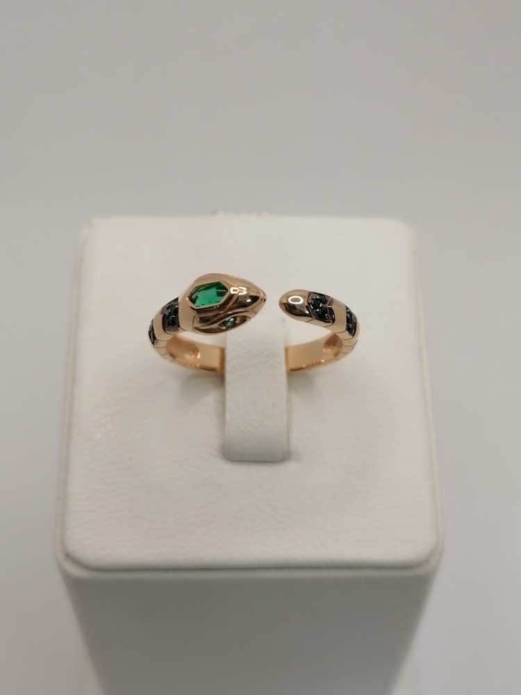 КОЛЬЦО С КАМНЯМИ (Au 585)