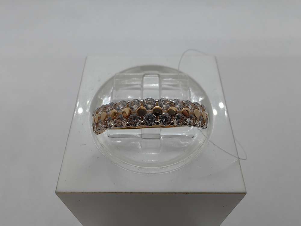 КОЛЬЦО С КАМНЯМИ (Au 585)