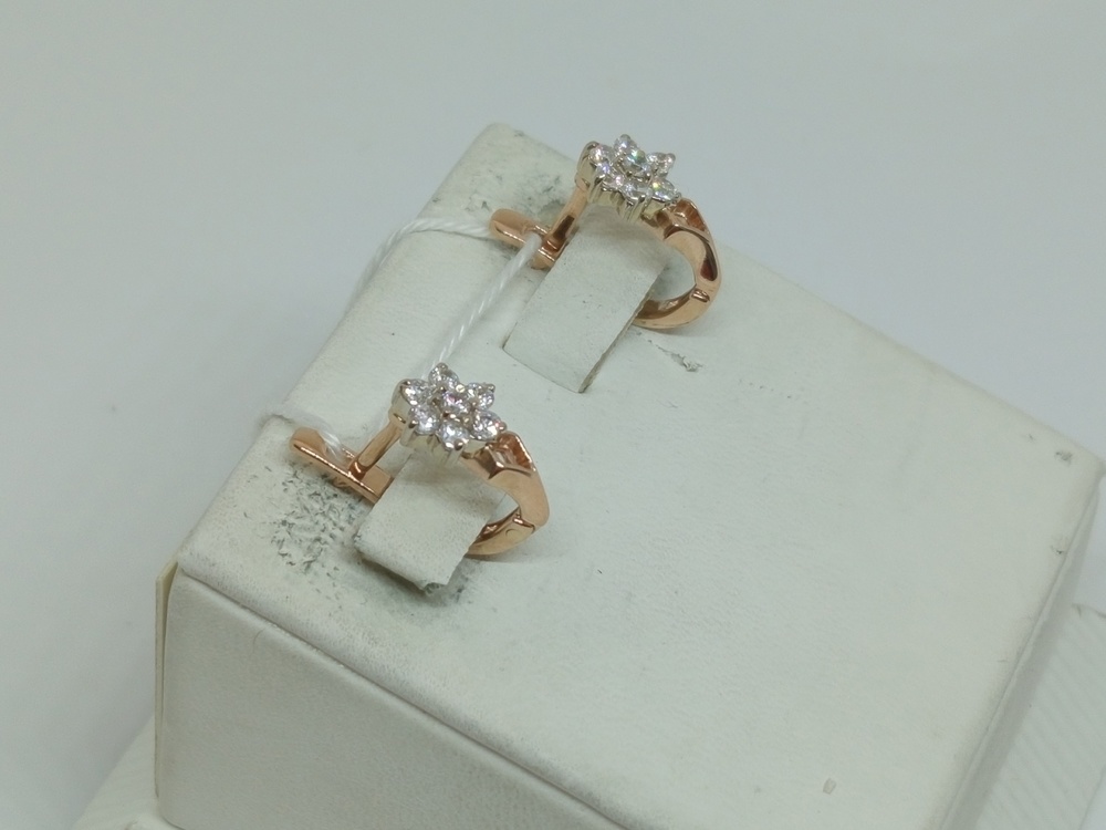 СЕРЬГИ С КАМНЯМИ (Au 585)