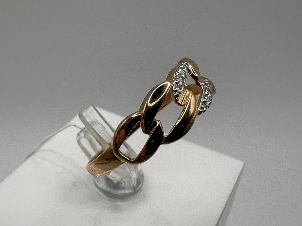 КОЛЬЦО С КАМНЯМИ (Au 585)