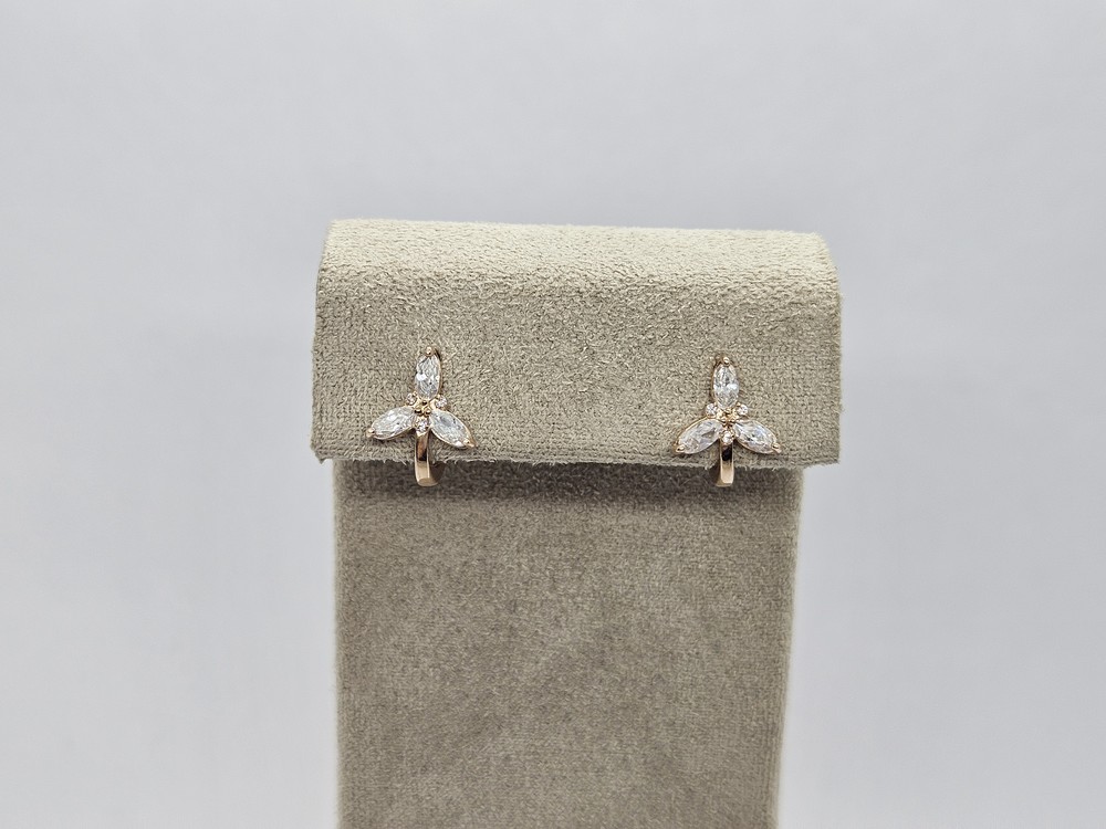 СКМИ585 СЕРЬГИ С КАМНЯМИ (Au 585)