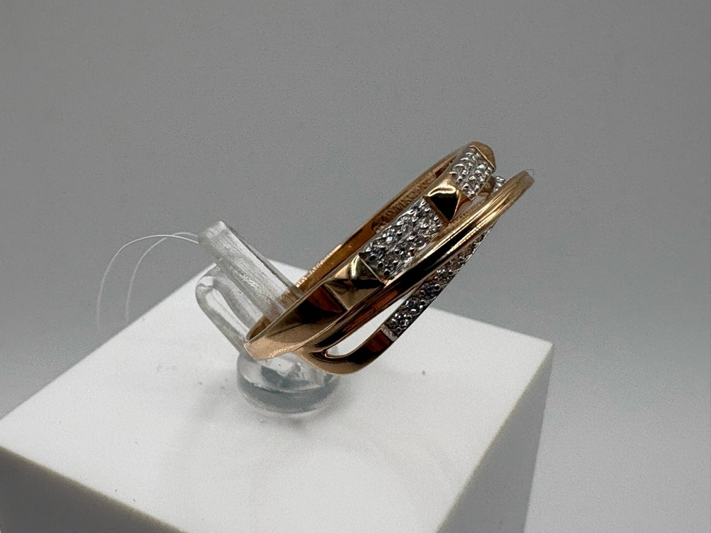 1105357 КОЛЬЦО С КАМНЯМИ (Au 585)