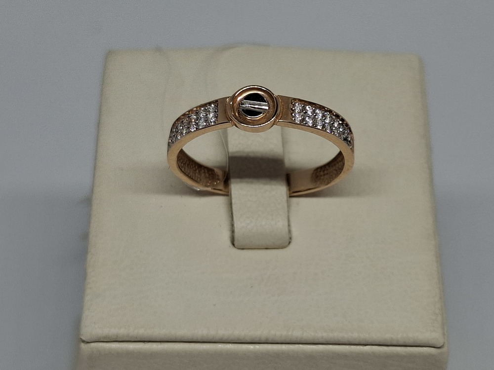 КОЛЬЦО С КАМНЯМИ (Au 585)