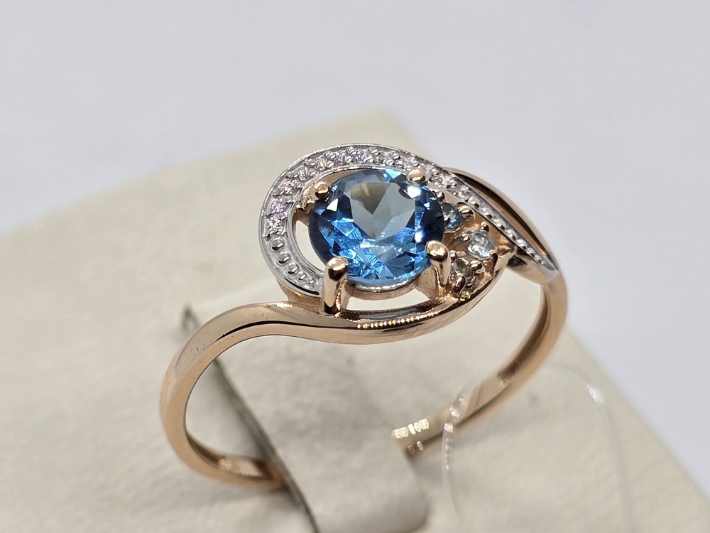 КОЛЬЦО ТОПАЗ (Au 585)