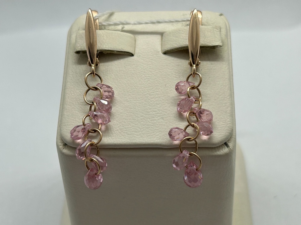 СЕРЬГИ С КАМНЯМИ (Au 585)